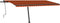 vidaXL - Luifel - handmatig - uittrekbaar - met - LED - 500x300 - cm - oranje - en - bruin