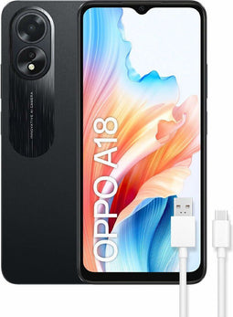 Oppo A18 - Smartphone - 6,6" 4 GB RAM 128 GB 5000 mAh Zwart