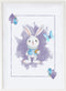 Schilderij Crochetts Alice 33 x 43 x 2 cm Konijnenvlees
