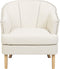 ELVERUM - Fauteuil - Beige - Polyester
