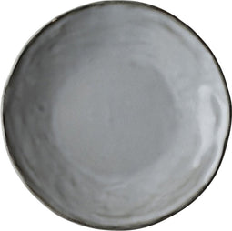 Dutch Rose Organic Borden - Ø 17cm - Stoneware Handgemaakt - Licht Grijs