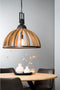 Light & Living Hanglamp DJEM - hout kop zink - L