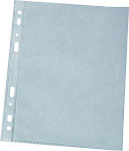 Q-CONNECT geperforeerde showtas A4 11-gaatsperforatie glashelder 100 micron