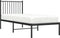 vidaXL - Bedframe - met - hoofdbord - metaal - zwart - 75x190 - cm