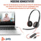 Poly Blackwire 3220 - On-Ear Headset - USB-C met ruisonderdrukking - Zwart (bulk)