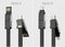 Renkforce USB Adapterkabel [1x USB-A 2.0 stekker, USB-C stekker - 1x Apple dock-stekker Lightning, USB-C stekker, Micro