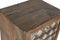 Ladenkast Home ESPRIT Bruin Zwart Zilverkleurig Mangohout Spiegel Indiaas 45 x 35 x 105 cm