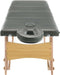 vidaXL - Massagetafel - met - 4 - zones - 186x68 - cm - houten - frame - antraciet