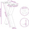 vidaXL - Salontafelpoten - 2 - st - X-vormig - 37x(30-31) - cm - staal - zwart