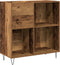 vidaXL - Media - Kast - Artisan - Eiken - 84.5x38x90 - cm - Bewerkt - Hout