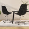vidaXL - Eetkamerstoelen - draaibaar - 2 - st - stof - zwart