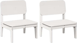 vidaXL - Tuinstoelen - 2 - st - 60x52,5x72 - cm - massief - grenenhout - wit
