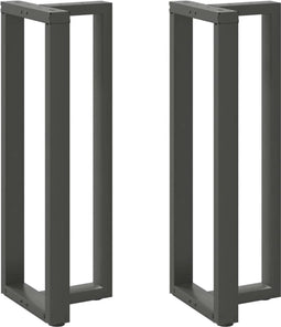 vidaXL - Bartafelpoten - 2 - st - T-vormig - 50x35x(110-111) - cm - staal - antraciet