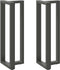 vidaXL - Bartafelpoten - 2 - st - T-vormig - 50x35x(110-111) - cm - staal - antraciet
