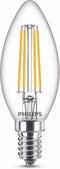 Philips LED Kaars Transparant - 25 W - E14 - Dimbaar warmwit licht