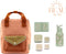 BEAU by Bo Sticky lemon rugzak small + A little lovely company back to school set Bloesem groen