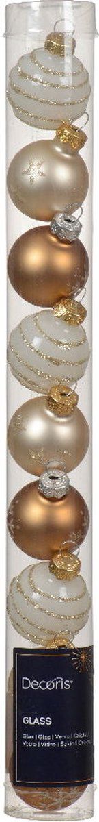 Kerstballen glas d3 cm prl 9st
