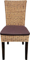 SVJ Eetkamerstoelen - 60x48x98 cm - Rotan - Bruin - Set van 4