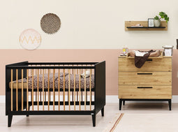 Xem 2-part nursery Matt Black Oak - 2-part nursery