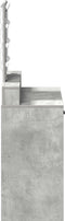 vidaXL - Make-up - Tafel - met - LED - Verlichting - - - Betonnen - Grijs, - 79x41x140 - cm