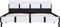 vidaXL - Bedframe - met - LED - kunstleer - wit - 120x200 - cm