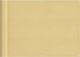 vidaXL - Balkonscherm - 75x1000 - cm - 100% - oxford - polyester - zandkleurig