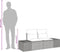 vidaXL - Ligzetel - Tuin - met - Kussens - Zwart - Poly - Rattan