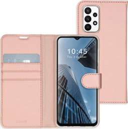 Accezz Samsung Galaxy A23 (5G) - Wallet Softcase Bookcase - 3 pashouders - Rosé Goud