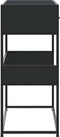 vidaXL - Wandtafel - 90x35x80 - cm - bewerkt - hout - zwart