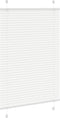 vidaXL - Plissé - rolgordijn - 85x150 - cm - stofbreedte - 84,4 - cm - polyester - wit