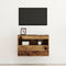 vidaXL - TV - Wandkast - met - LED - Verlichting - Oud - Hout - 60x30x40 - cm