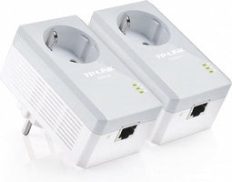 TP-LINK TL-PA4010PKIT - Powerline adapter - 500 Mbps tot 300 meter - met geïntegreerd stopcontact