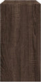 vidaXL - Wastafelkast - 63x29x55 - cm - bewerkt - hout - bruin - eikenkleurigig