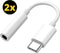 2x USB C naar 3.5mm Jack Adapter - Audiojack naar USB-C - Audiojack 3.5 - Audio Jack USB-C - Audio Jack Kabel