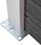 vidaXL - Schuttingpanelenset - 699x186 - cm - HKC - zwart