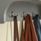 SoBuy FHK28-HG - Wandkapstok - 3 Compartimenten 4 Haken - Grijs 100x25x35 cm