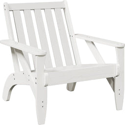 vidaXL - Tuinstoel - Adirondack - 75x77x77 - cm - massief - grenenhout - wit