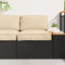 vidaXL - Ligbedkussen - voor - Zetel - Beige - 80x80x12 - cm - Oxford - Stof