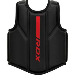 RDX Sports F6 - Borstbeschermer - Kalix Skin Maya Hide Leather - Zwart/Rood - S/M