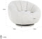 Richmond Draai fauteuil Kendall Wit bouclé