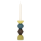 Urban Nature Culture Signe - Kaarsenhouder - Handgemaakt van mango hout - Multi
