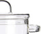 Vivalto Kookpan met deksel - borosilicaat glas - 2.2 L - D19 x H21 cm - transparant
