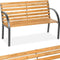 tectake® Michaela - Tuinbank - Weerbestendig - 119,5 x 62 x 83 cm - Bruin (2-zits)
