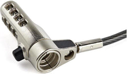 Startech.com LTULOCK4D - Laptop Kabelslot - 2m Stalen Kabel met 4-cijfer Combinatieslot - Zwart