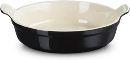 Le Creuset - Aardewerken - Ovenschaal - 24 cm / 6.3 cm Hoog - Rond - Zwart