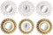 Muurklok DKD Home Decor Spiegel PP (25 x 2,5 x 25 cm) (2 Stuks)