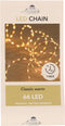 Anna's Collection Draadverlichting - koper - 66 led lampjes - klassiek warm wit - 1 m - lichtsnoer - koperdraad