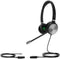 Yealink YHS36 - Headset - Bedraad On-Ear met Microfoon - Zwart Zilver