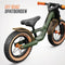 BERG Biky Trail Loopfiets - 12 inch - Lichtgewicht magnesium frame - Incl. Handrem - Verstelbaar zadel - 2 tot 5 jaar - Groen/Oranje