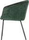 WOOOD Sien Eetkamerstoel - Velvet - Groen - Set van 2